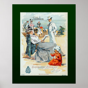 Hamburg-Amerika Lines~SS Victoria Luise~Children~ Poster