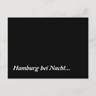 Hamburg bei Nacht Postcard