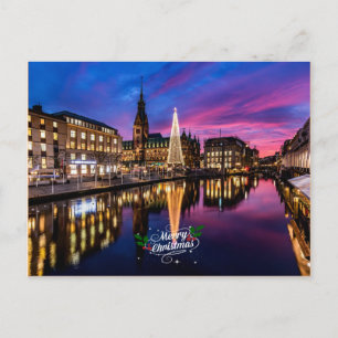 Hamburg Christmas Market Postcard