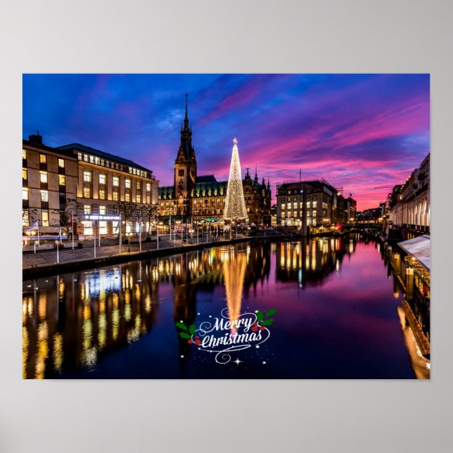 Hamburg Christmas Market Poster (Front)