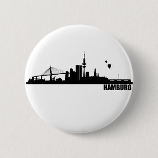 Hamburg City 6 Cm Round Badge