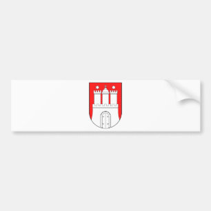 Hamburg coat of arms bumper sticker
