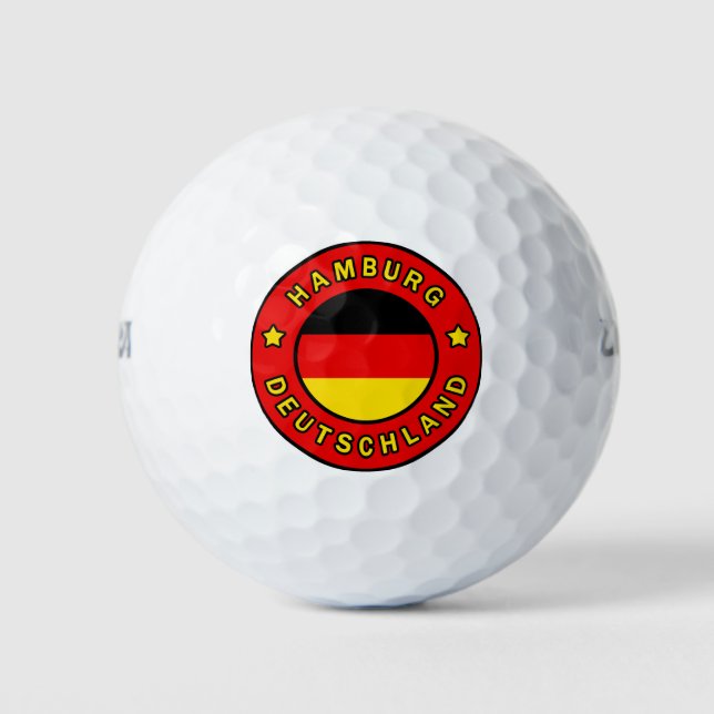 Hamburg Deutschland Golf Balls (Front)
