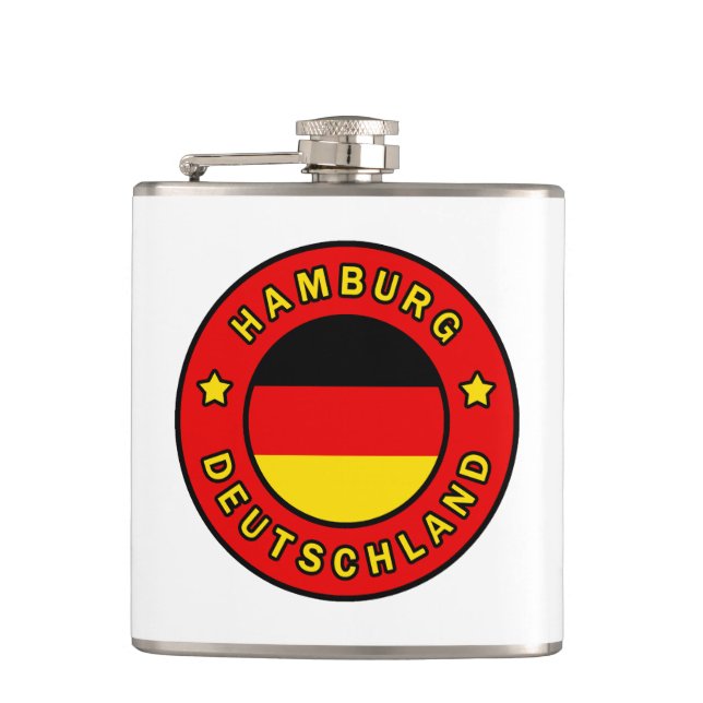 Hamburg Deutschland Hip Flask (Front)