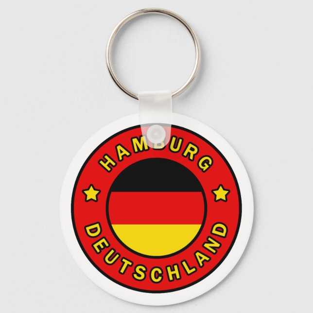 Hamburg Deutschland Key Ring (Front)