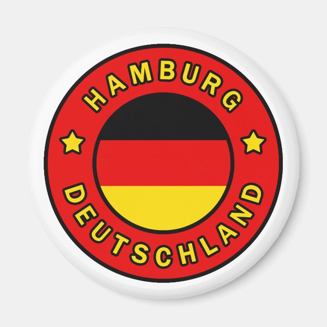 Hamburg Deutschland Magnet (Front)