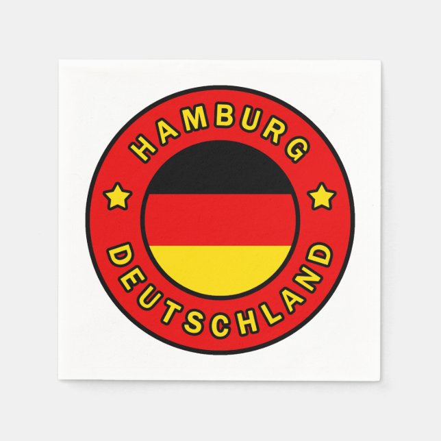 Hamburg Deutschland Napkin (Front)