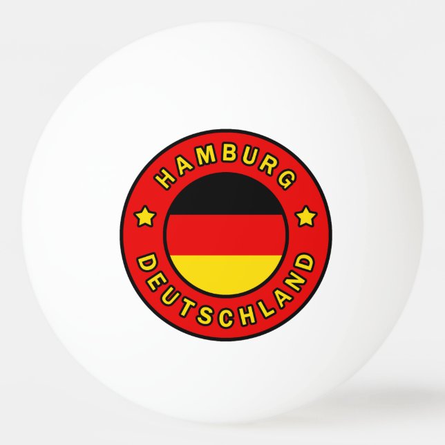 Hamburg Deutschland Ping Pong Ball (Front)