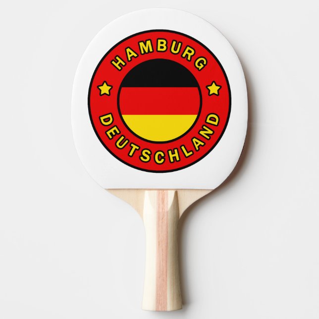 Hamburg Deutschland Ping Pong Paddle (Front)