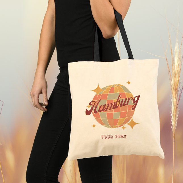 Hamburg Deutschland Retro Vintage Party Tote Bag (Creator Uploaded)