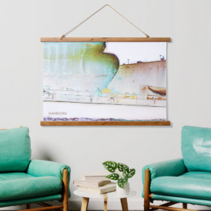 Hamburg Dock Work   SACHERS Art    Hanging Tapestry