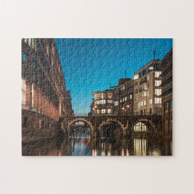 Hamburg Ellerntorsbrücke Jigsaw Puzzle (Horizontal)