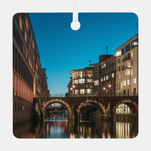 Hamburg Ellerntorsbrücke Metal Tree Decoration