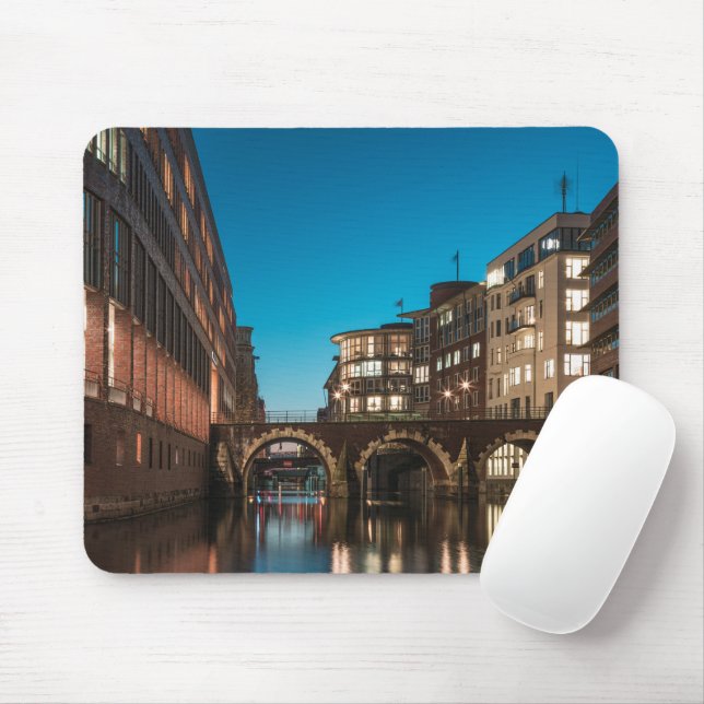 Hamburg Ellerntorsbrücke Mouse Pad (With Mouse)