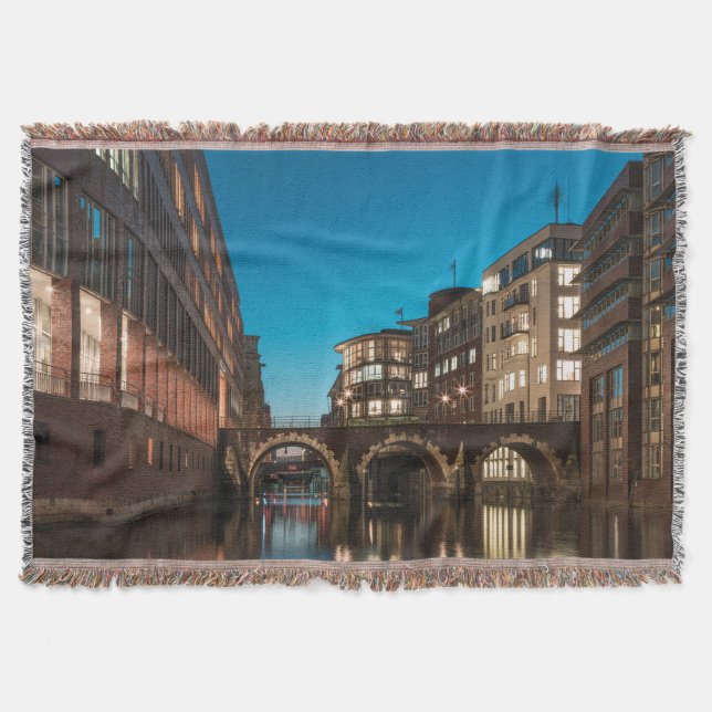 Hamburg Ellerntorsbrücke Throw Blanket (Front)