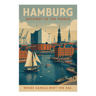 HAMBURG — Gateway to the World Poster