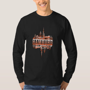 Hamburg Germany City Cityscape Funny Gift Idea T-Shirt