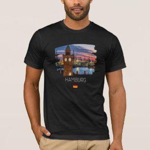 Hamburg Germany Flag T-Shirt