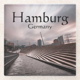 Hamburg Germany Glass Coaster