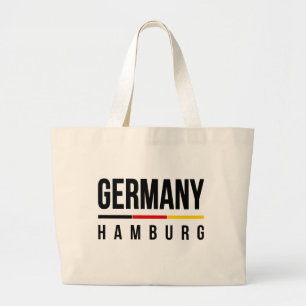 Hamburg Germany Large Tote Bag