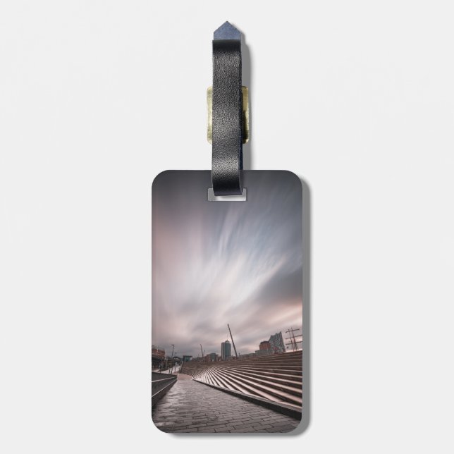Hamburg Germany Luggage Tag (Back Vertical)