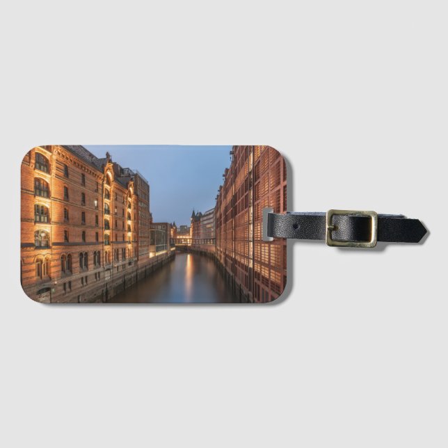 Hamburg Germany Luggage Tag (Front Horizontal)