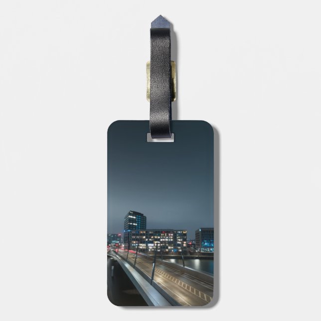 Hamburg Germany Luggage Tag (Back Vertical)