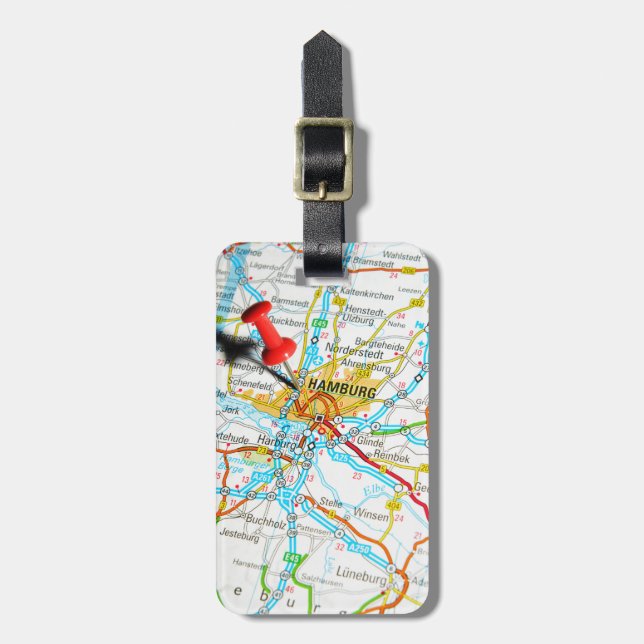Hamburg, Germany Luggage Tag (Front Vertical)