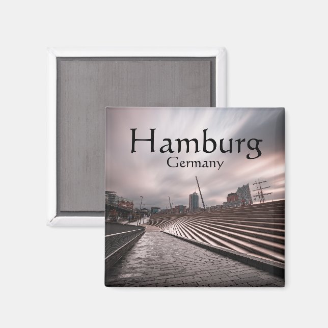 Hamburg Germany Magnet (Front/Back)