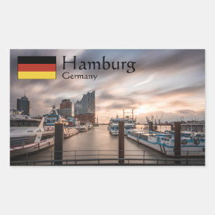 Hamburg Germany Rectangular Sticker