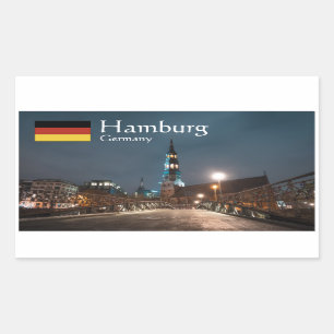 Hamburg Germany Rectangular Sticker