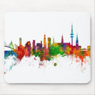 Hamburg Germany Skyline Mouse Pad