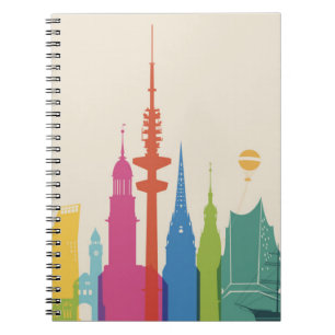 Hamburg Germany Skyline Notebook