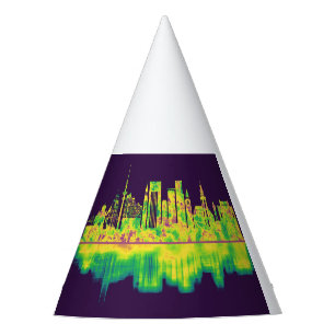 Hamburg Germany Skyline Party Hat