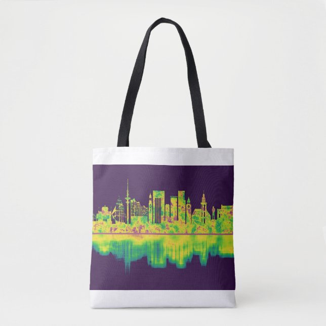 Hamburg Germany Skyline Tote Bag (Front)