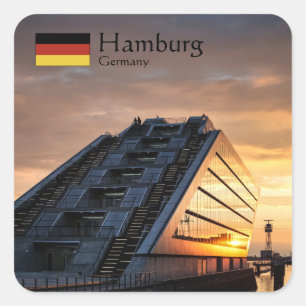 Hamburg Germany Square Sticker