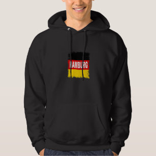 Hamburg Germany With German Flag Hoodie