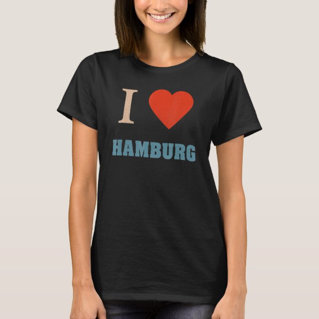 Hamburg Hamburger Northern Germany Harbour Low Ger T-Shirt (Front)