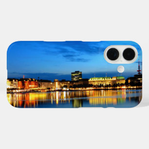 Hamburg Harbour Hafen Deutschland Alster Night iPhone 16 Case