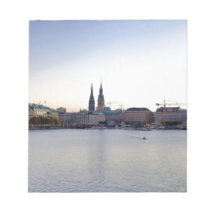 Hamburg Harbour Hafen Hamburger Deutschland Notepad