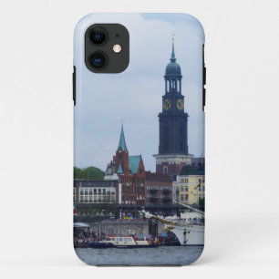 Hamburg Harbour Hafen Michel Deutschland Schiffe iPhone 11 Case