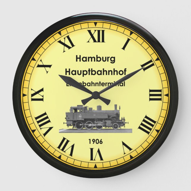 Hamburg Hbf Station ~ Germany ~ 1906 ~ Large Clock (Front)