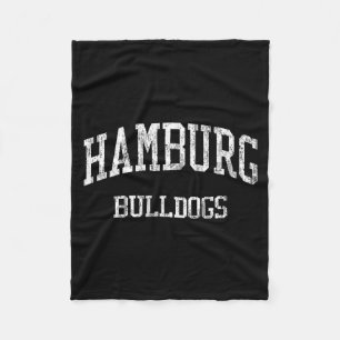 Hamburg High School Hs Hamburg Ny Vintage Srts Fleece Blanket