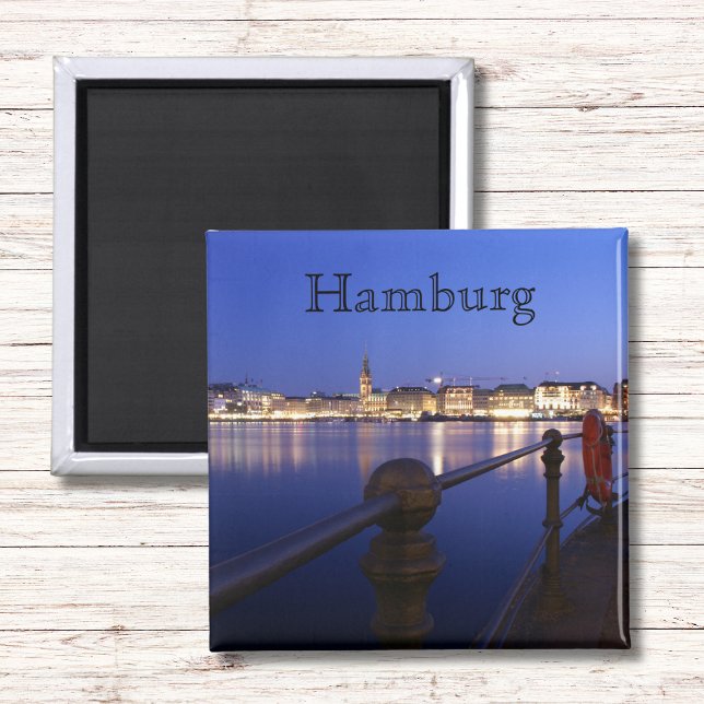 Hamburg Inner Alster Blue Hour Magnet (Creator Uploaded)