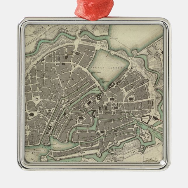 Hamburg Metal Ornament (Front)