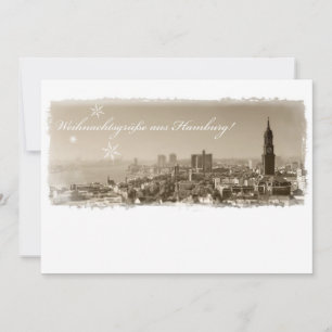 Hamburg Michel, Weihnachtsgrüße aus Hamburg, Karte Holiday Card