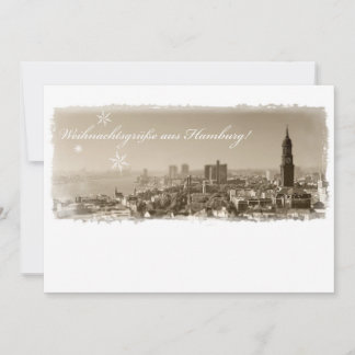 Hamburg Michel, Weihnachtsgrüße aus Hamburg, Karte Holiday Card