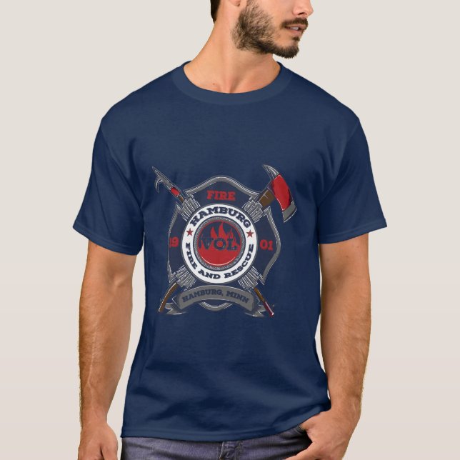 Hamburg, Minn Fire Dept. T-Shirt (Front)