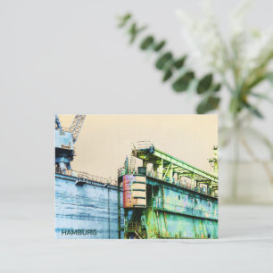 Hamburg Port Dock - Sachers Art - Postcard