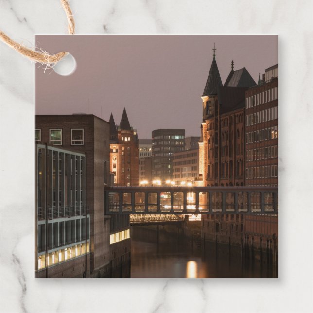 Hamburg Speicherstadt Favour Tags (Front)